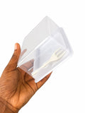 20pcs transparent rectangular cake slice container