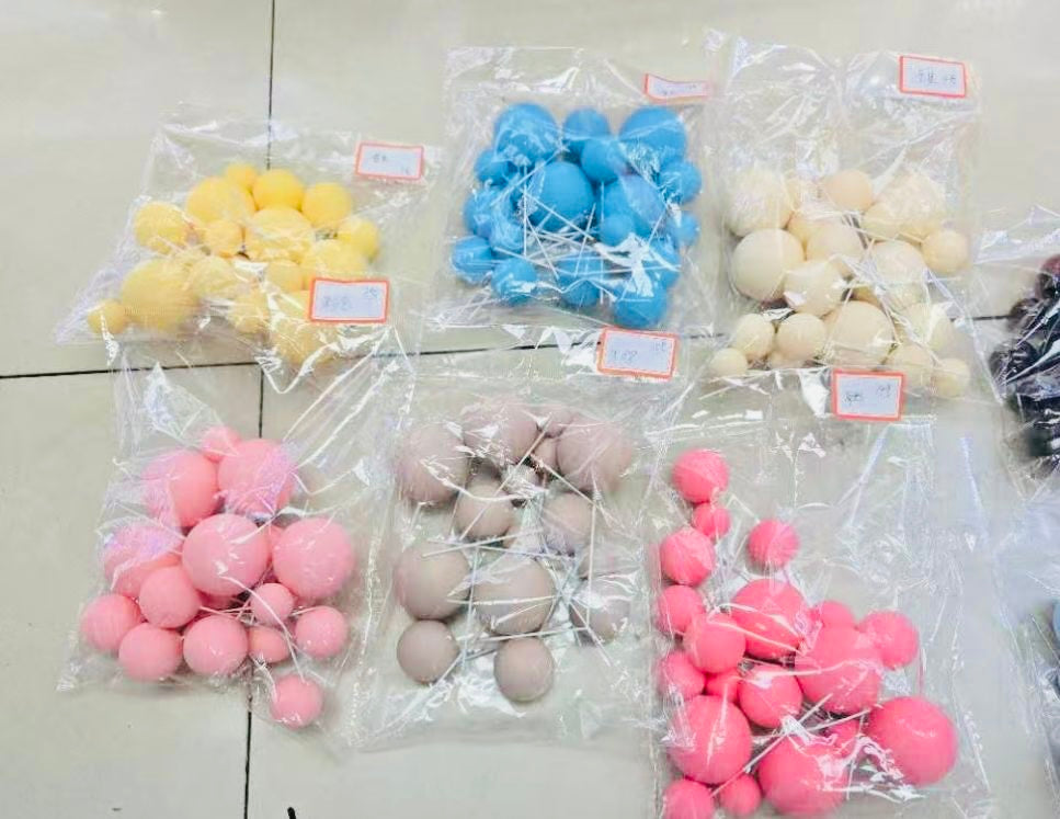 set of faux balls|/set