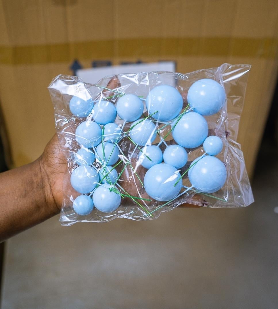 set of faux balls|/set
