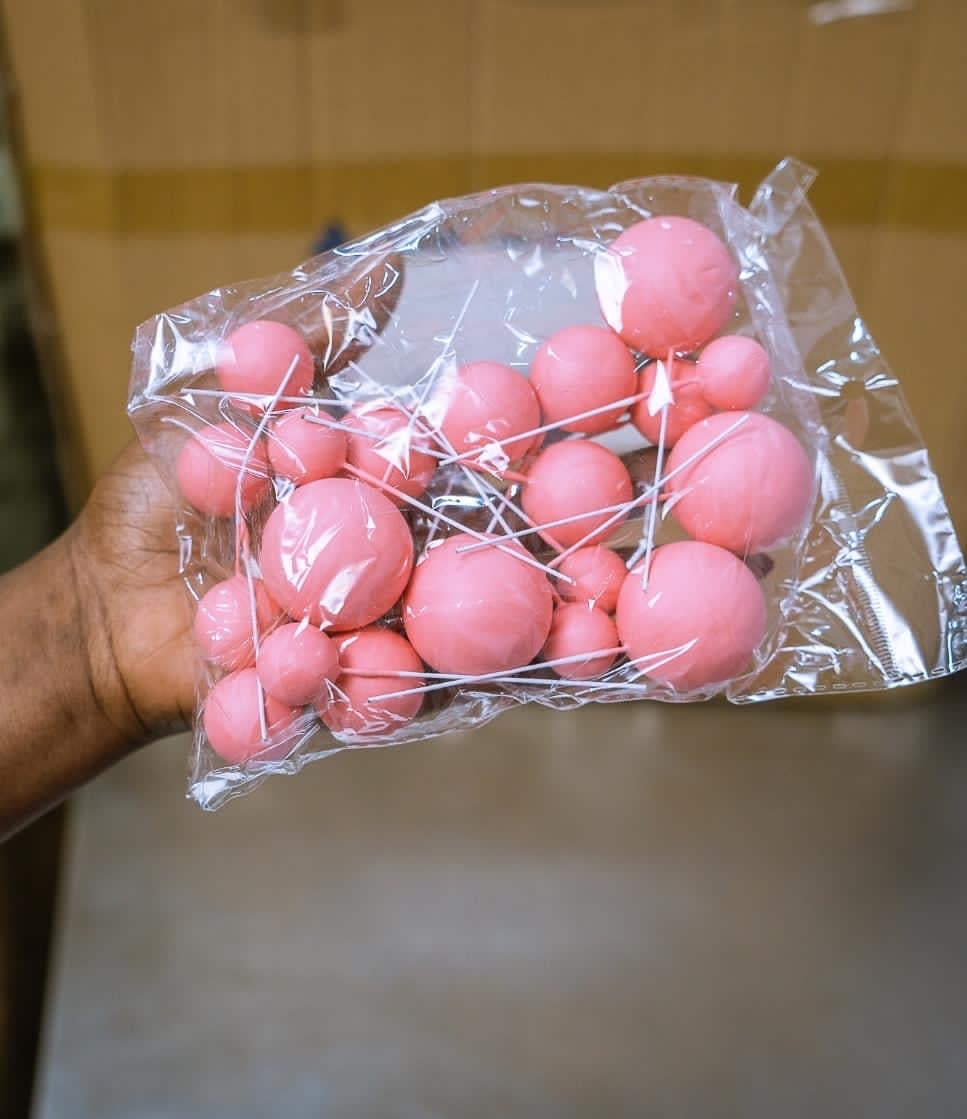 set of faux balls|/set