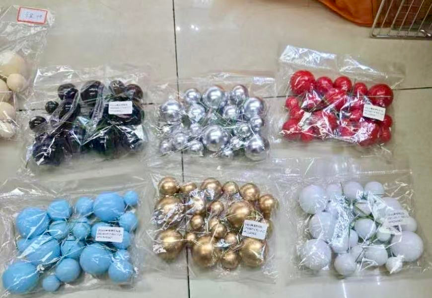 set of faux balls|/set