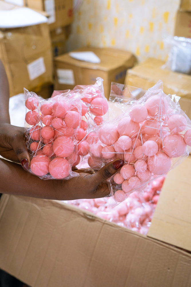 set of faux balls|/set